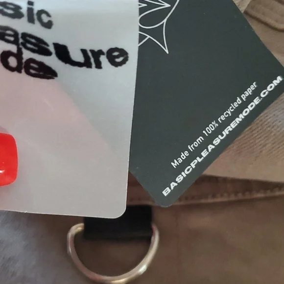 NWT Basic Pleasure Mode Zip split front flared Cargo pants 10 hot stretch - Picture 8 of 9